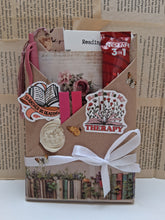 Mystery book packages! Dark red theme
