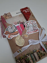Mystery book packages! Dark red theme