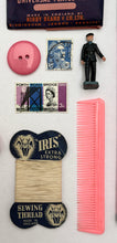 Pink & Navy - Found objects vintage collection.