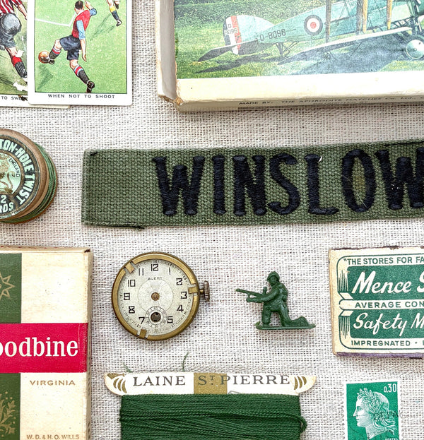 Grandad's Memory Box - Found objects vintage collection.