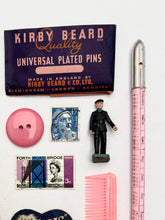 Pink & Navy - Found objects vintage collection.