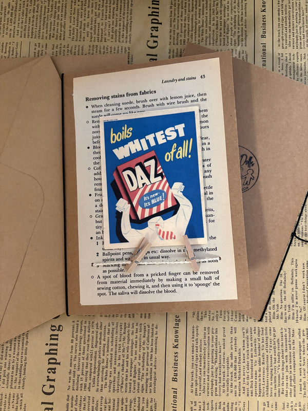 Vintage Laundry Advertisement Card.