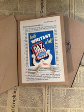 Vintage Laundry Advertisement Card.